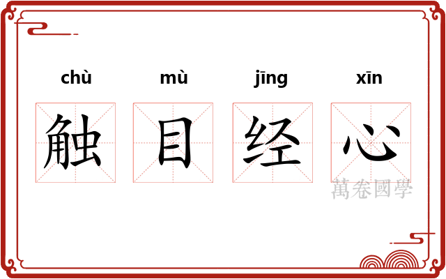 触目经心