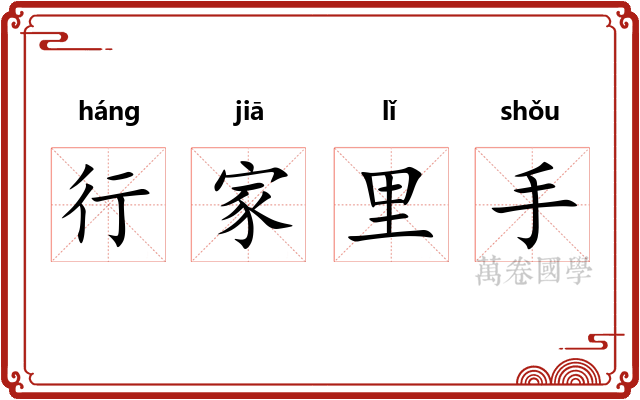 行家里手