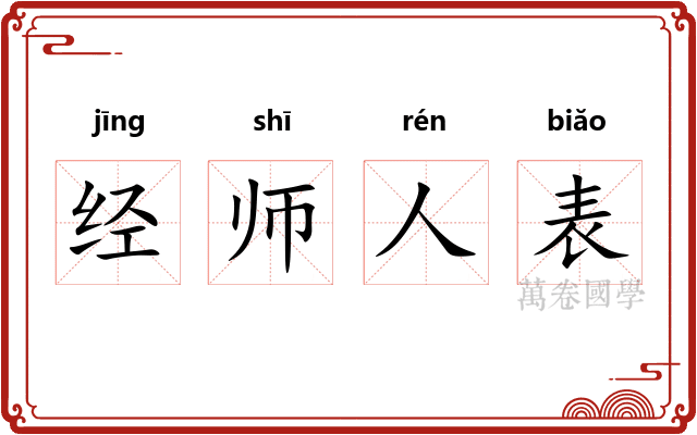 经师人表