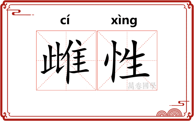 雌性