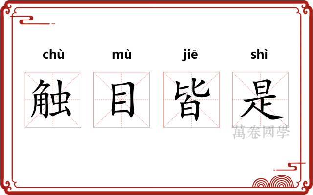 触目皆是