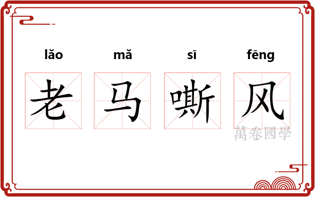 老马嘶风 老马嘶风
