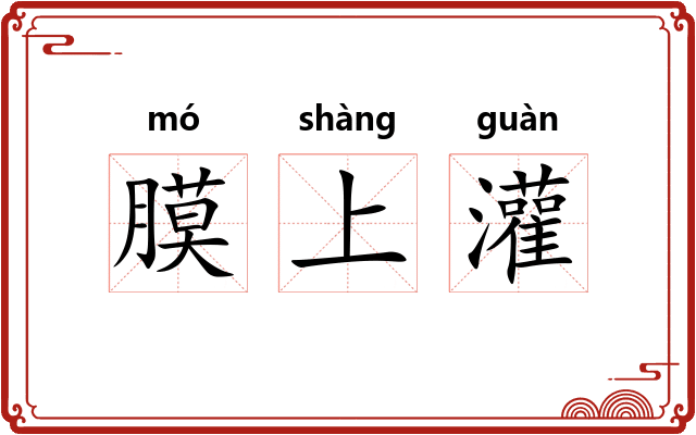 膜上灌