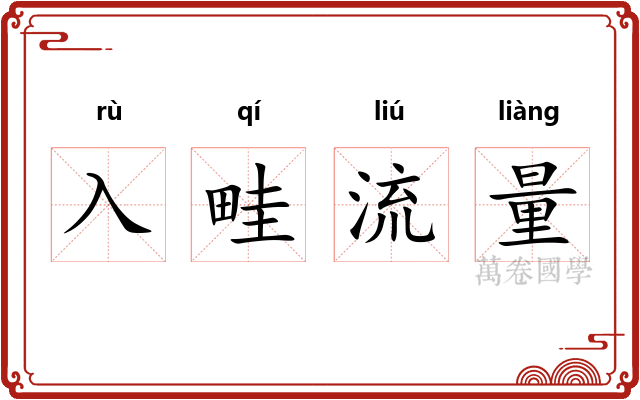 入畦流量