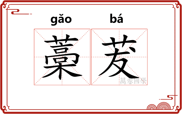 藁茇