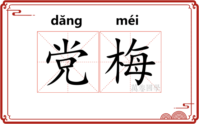 党梅