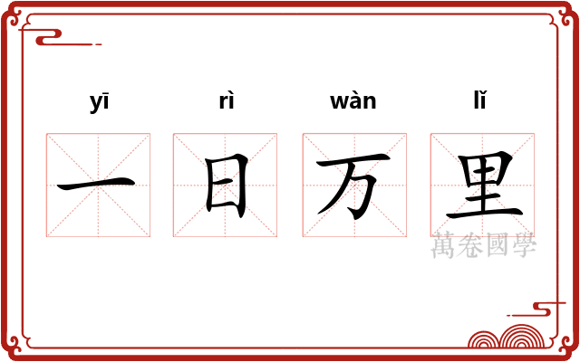 一日万里