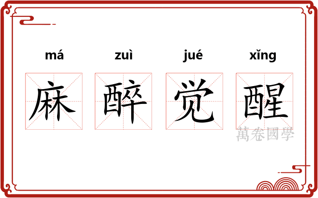 麻醉觉醒 麻醉觉醒