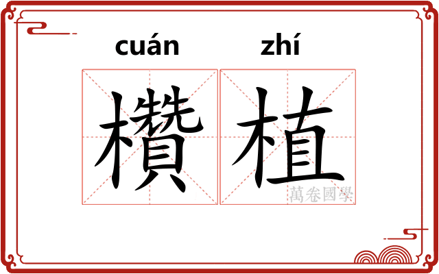 欑植