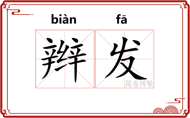 辫发 辫发