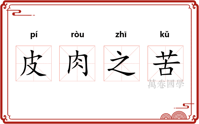 皮肉之苦