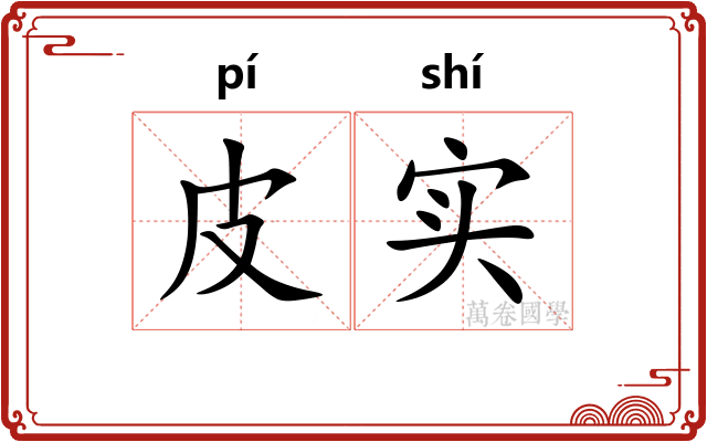 皮实
