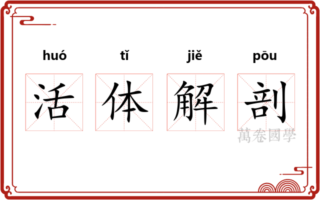 活体解剖