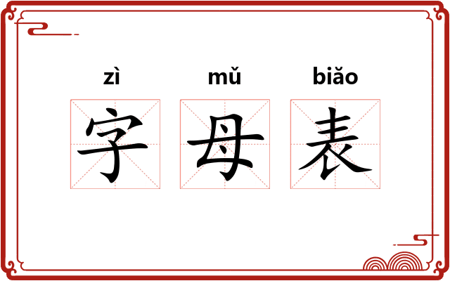 字母表