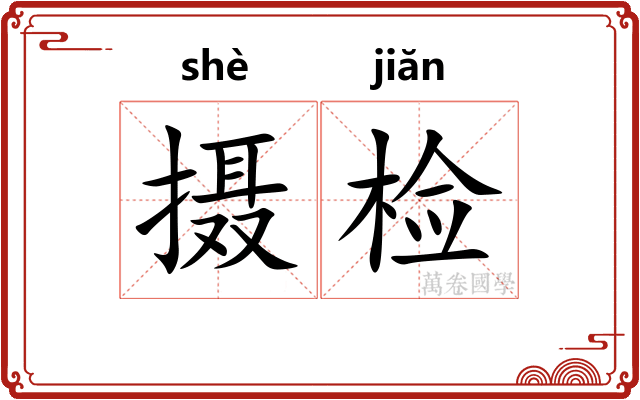 摄检
