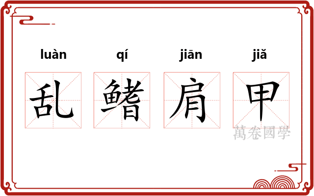 乱鳍肩甲