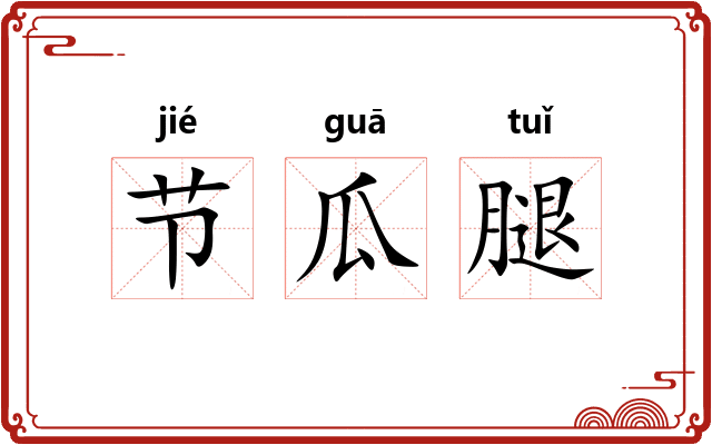 节瓜腿