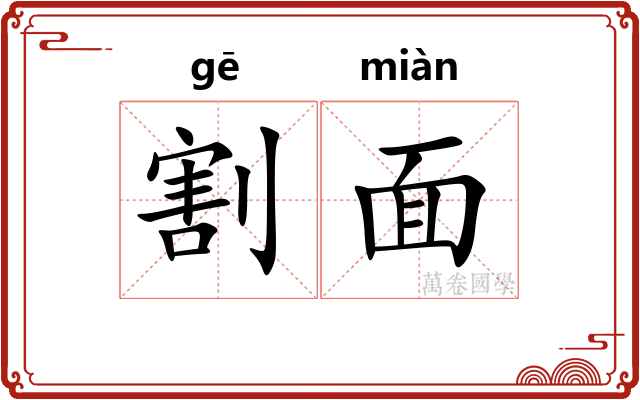 割面