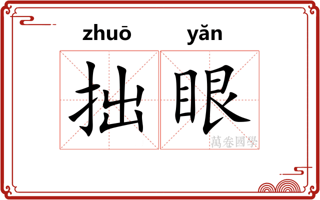拙眼