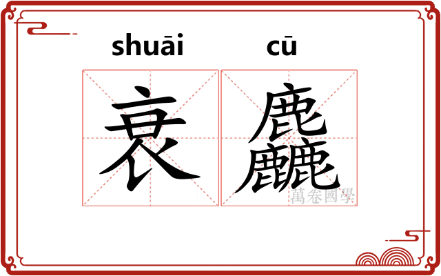 衰麤