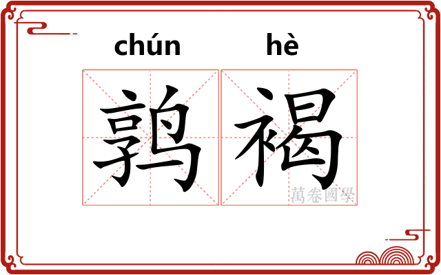 鹑褐 鹑褐