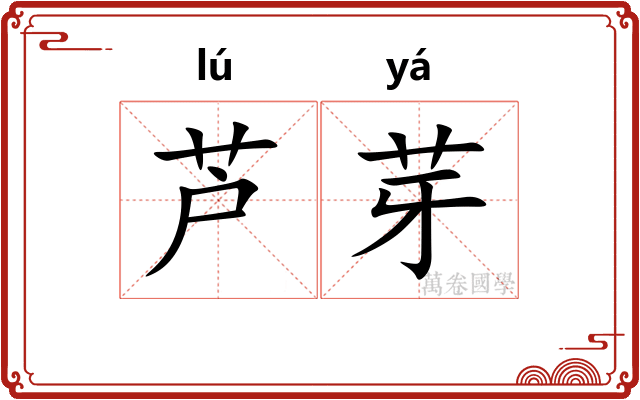 芦芽