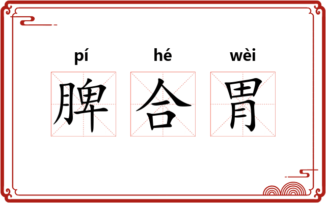 脾合胃 脾合胃