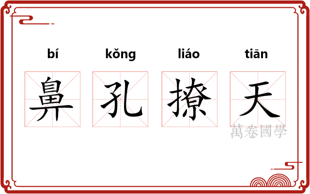 鼻孔撩天