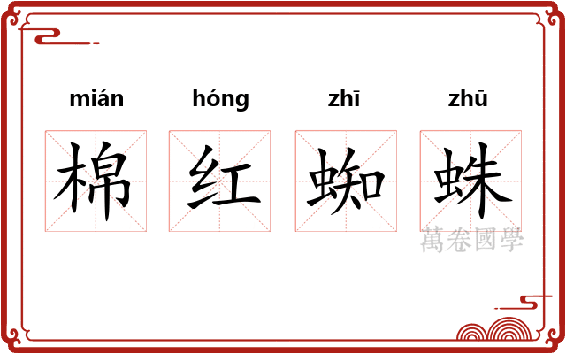 棉红蜘蛛