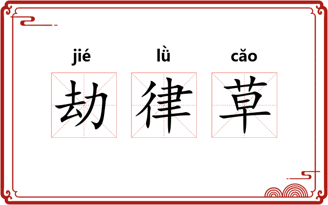 劫律草
