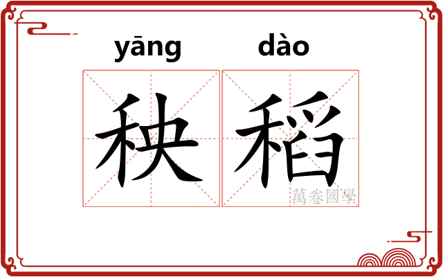 秧稻