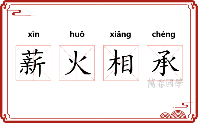 薪火相承 薪火相承