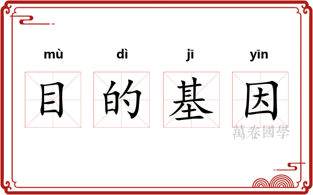 目的基因 目的基因