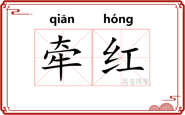 牵红