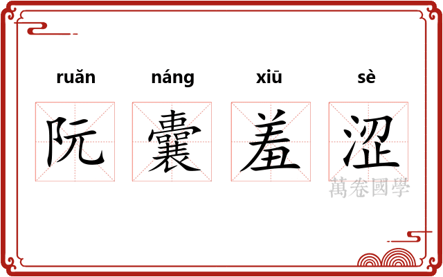 阮囊羞涩