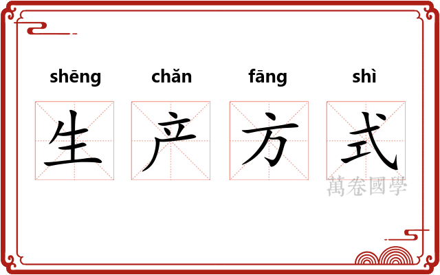 生产方式 生产方式
