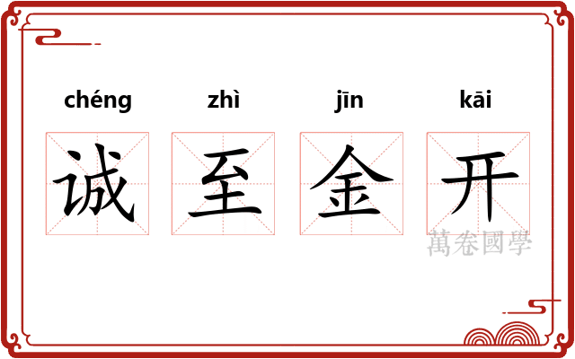 诚至金开