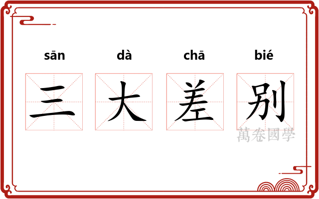 三大差别