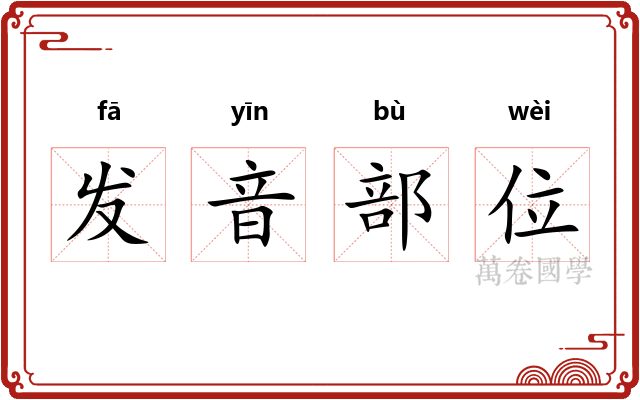 发音部位