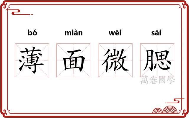 薄面微腮