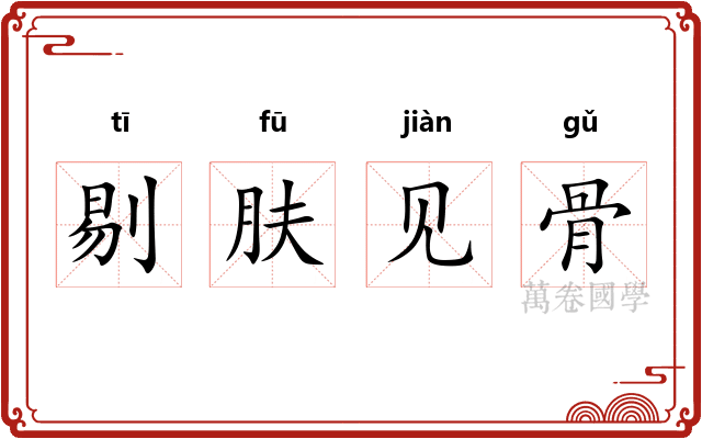剔肤见骨