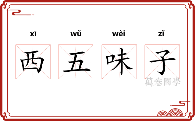 西五味子