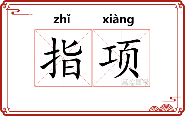 指项