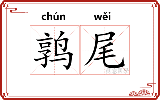 鹑尾 鹑尾