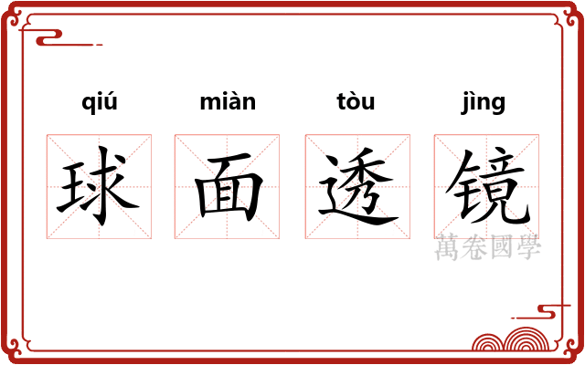 球面透镜