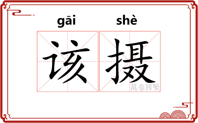 该摄