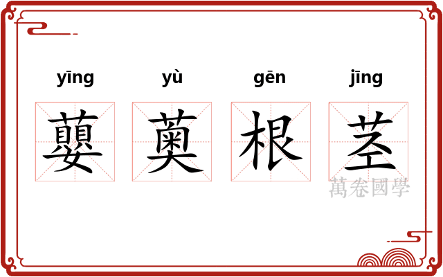蘡薁根茎