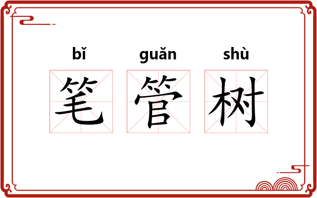 笔管树