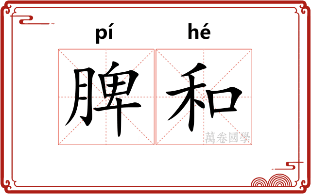 脾和