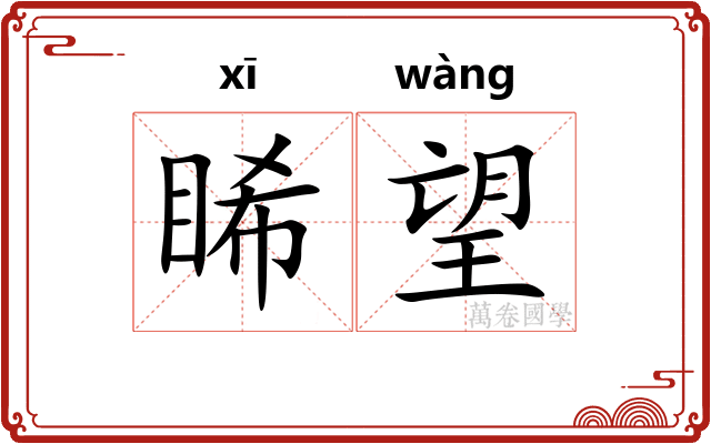 睎望